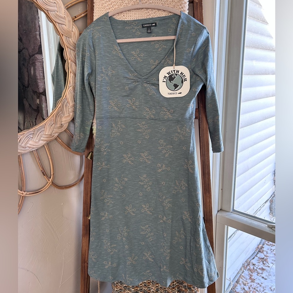 organic cotton dress size small toad & co